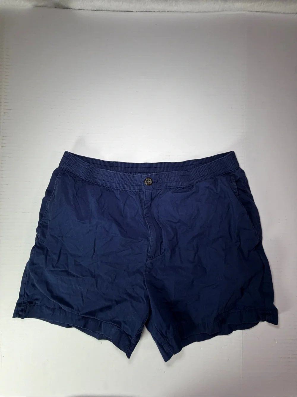 Banana Republic Dark Navy Casual Elastic-Waist Shorts